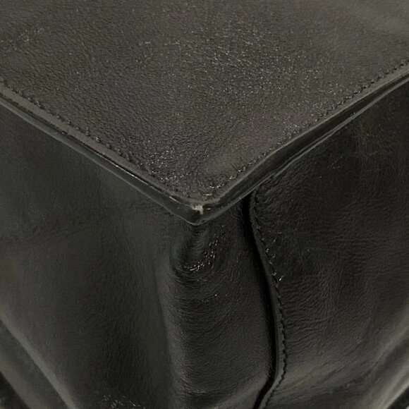 Auth SAINT LAURENT PARIS Rive Gauche 587273 Black Leather - Tote Bag - Picture 9 of 14
